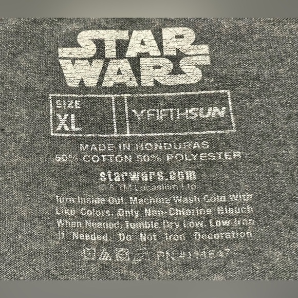 Star Wars Darth Vader Character Graphic T-shirt Gray Short Sleeve Crewneck Sz XL - Picture 3 of 8